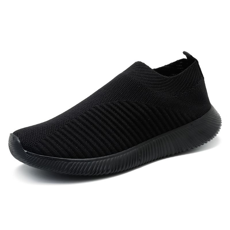 Stor Størrelse Kvinder Mesh Outdoor Slip On Sneakers