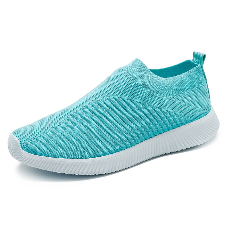 Stor Størrelse Kvinder Mesh Outdoor Slip On Sneakers