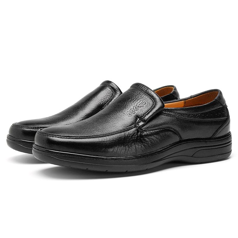 Mænd Ægte Læder Komfortabel Slip On Oxfords