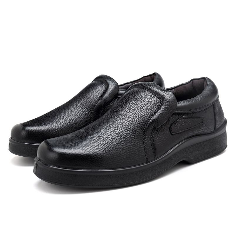 Mænd Casual Blødt Ægte Læder Slip On Oxfords