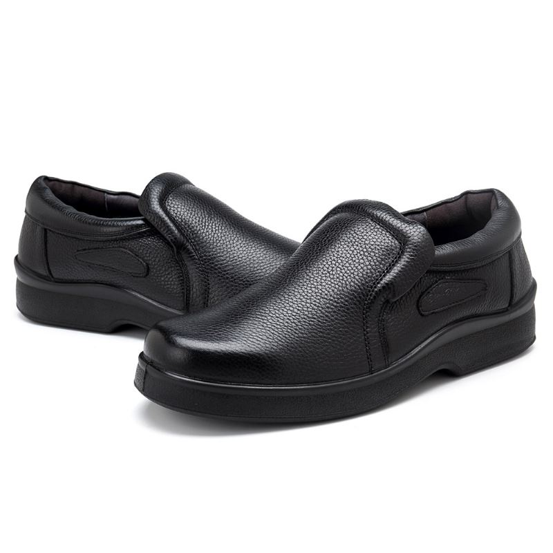 Mænd Casual Blødt Ægte Læder Slip On Oxfords