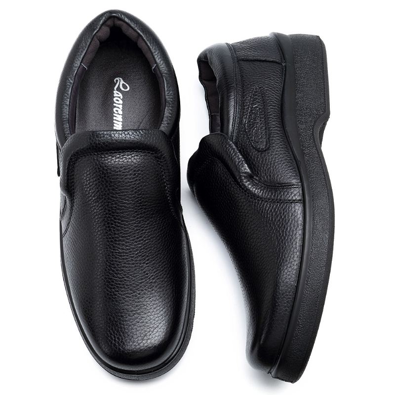 Mænd Casual Blødt Ægte Læder Slip On Oxfords