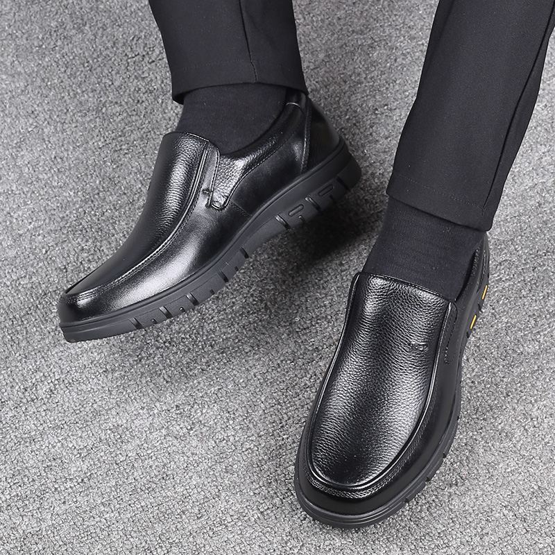 Mænd First Layer Kohud Slip-on Skridsikre Business Dress Sko