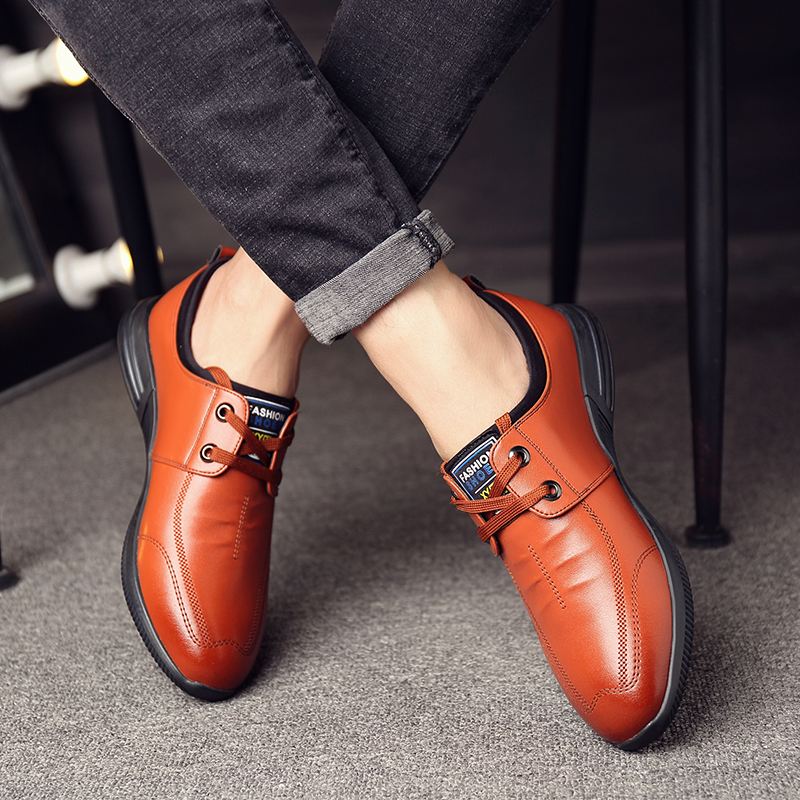 Mænd Microfiber Business Casual Oxfords