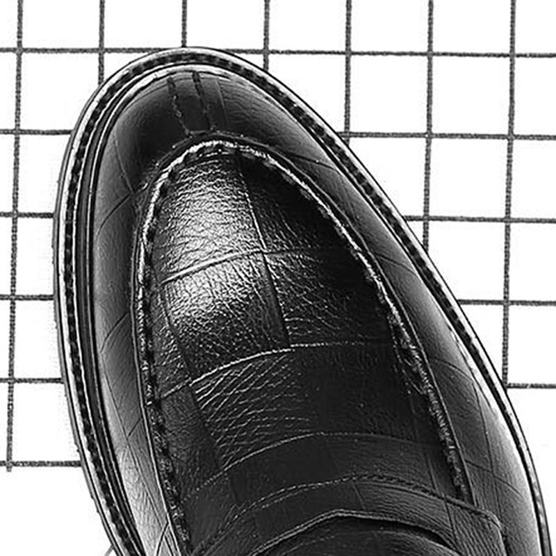 Microfiber Læder Casual Business Oxfords