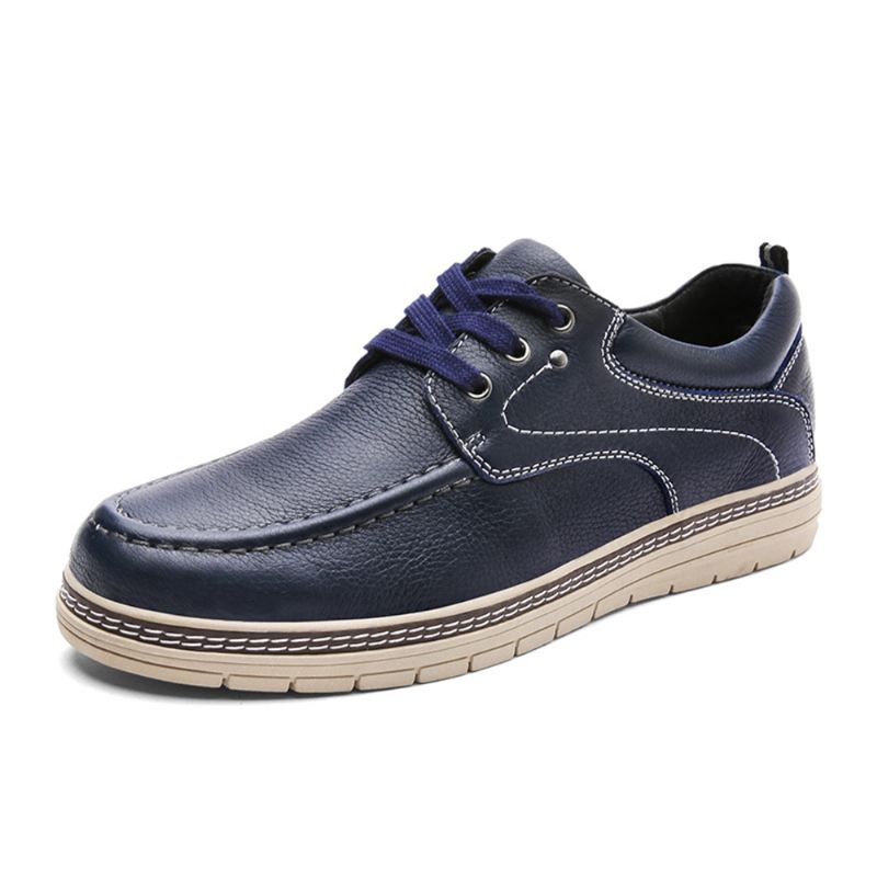 Vintage Ægte Læder Casual Oxfords