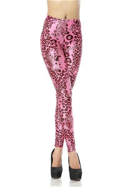 3d Digital Elastisk Printede Dame Leggings