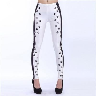 3d Digital Elastisk Printede Dame Leggings