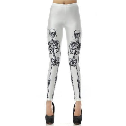 3d Digital Skull Kvinder Leggings Bukser