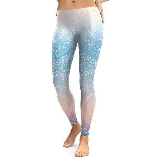 Friske Lotus Digital Med Tryk Dame Leggings