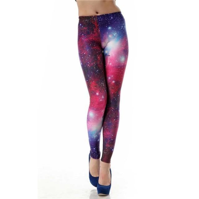 Galaxy-printede Leggings Til Kvinder