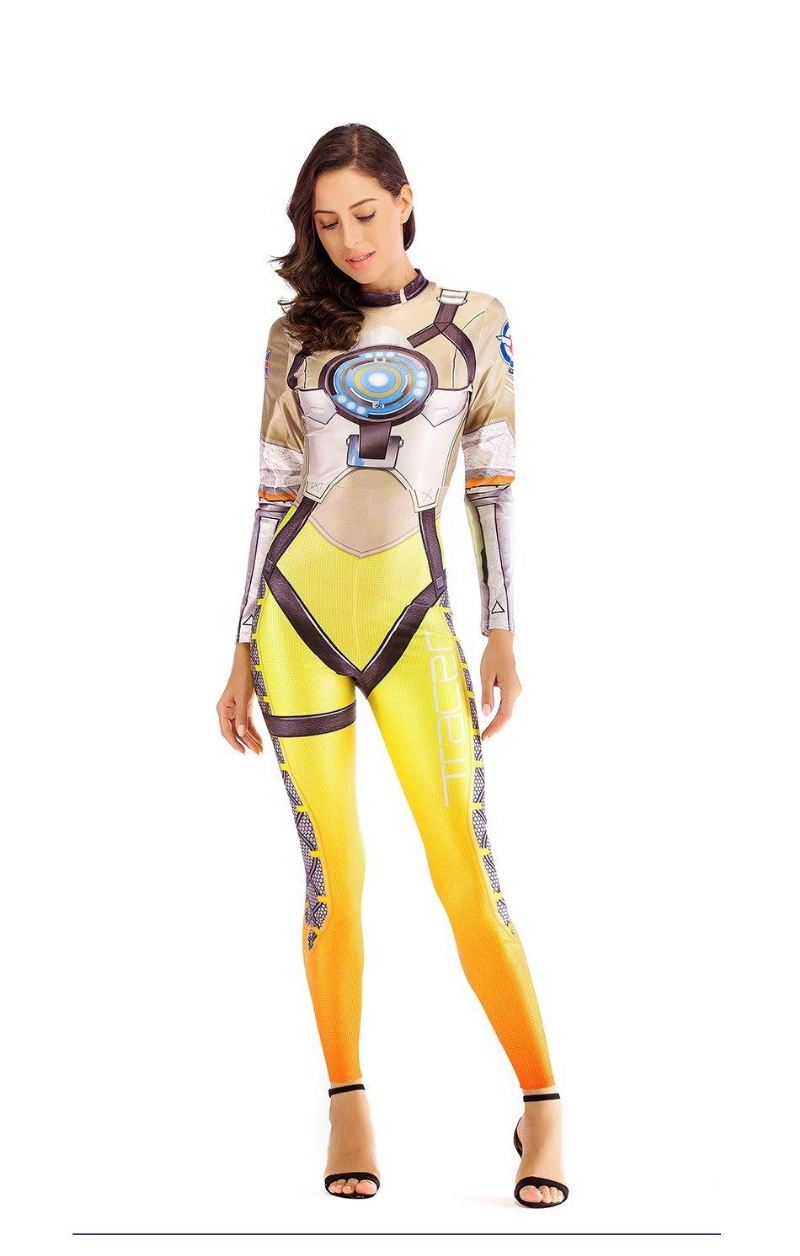 Hero Tracer Costume Cosplay Anime Bodysuit Kostumer Til Kvinder Plus Size Jumpsuit