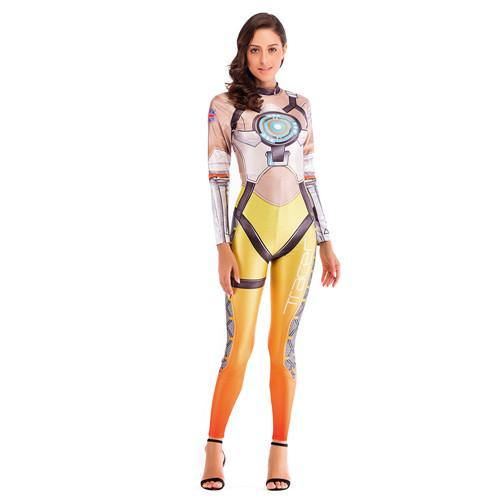 Hero Tracer Costume Cosplay Anime Bodysuit Kostumer Til Kvinder Plus Size Jumpsuit