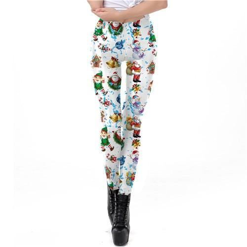 Kvinder Plus Size Juleklokke Tree Med Tryk Leggings