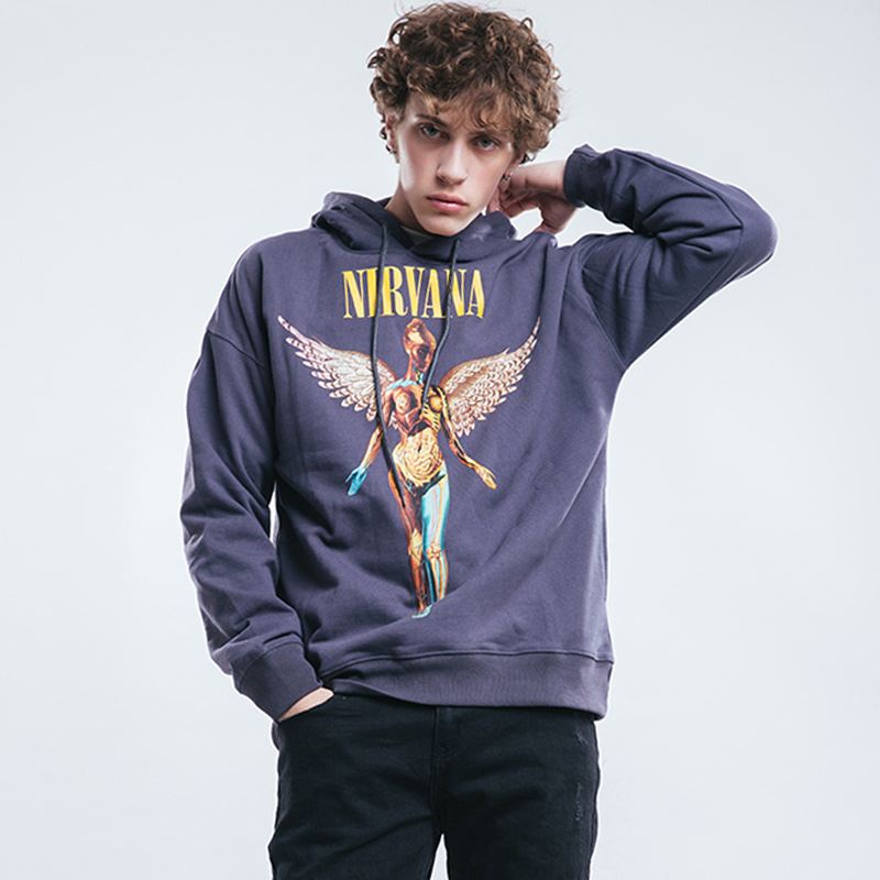 Europæisk Og Amerikansk Modemærke Nirvana Band Angel Sweatshirt Hættetrøje