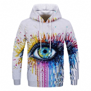 Graffiti Maleri Med Tryk Sweatshirt Med Tryk Sports Sweatshirt Kraveløs Digital Med Tryk Sweatshirt