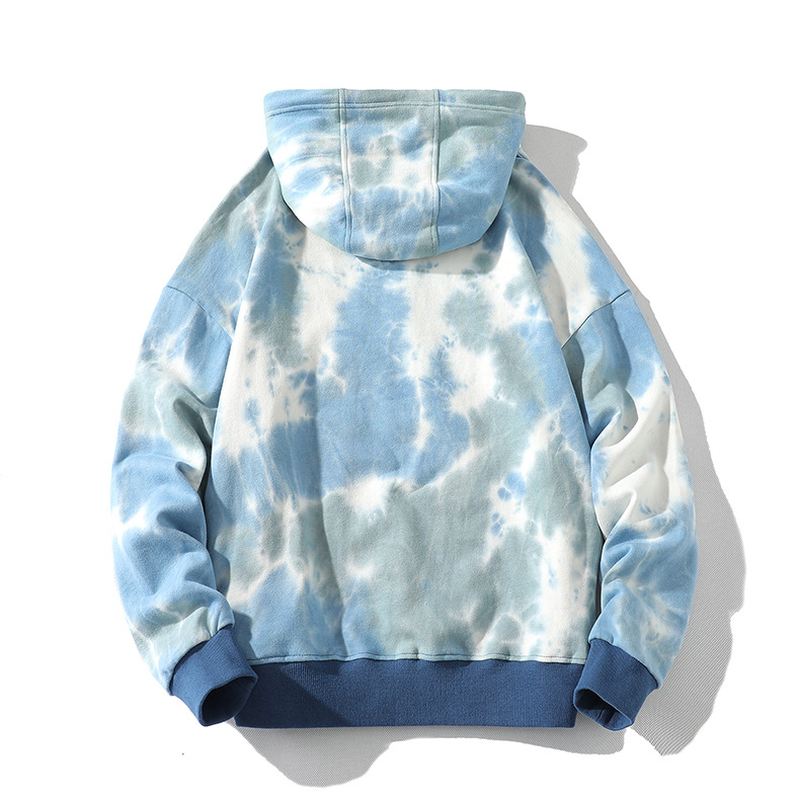 High Gram Hooded Tie Dye Sweatshirt Hip Hop Løs