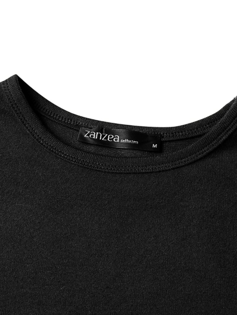 Kvinder Side Split Solid O-hals Retro Langærmet Pullover Sweatshirt