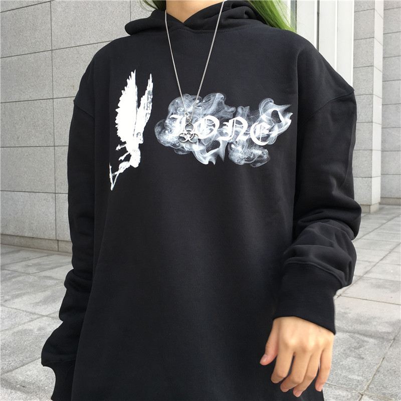 Smoke Angel Big V Hoodie Thick