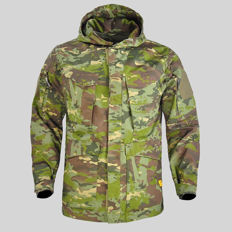 Tactical Windbreaker Mellemlang Herrejakke Vandtæt