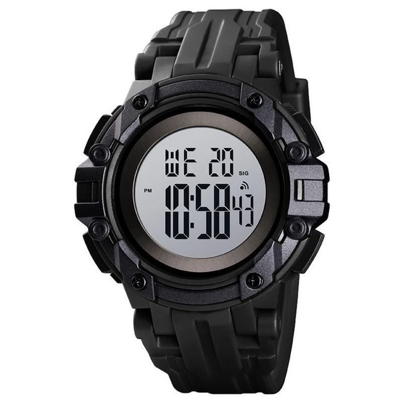 Alarm Chronograph Luminous 5atm Military Style Sports Mænd Watch Digital Watch