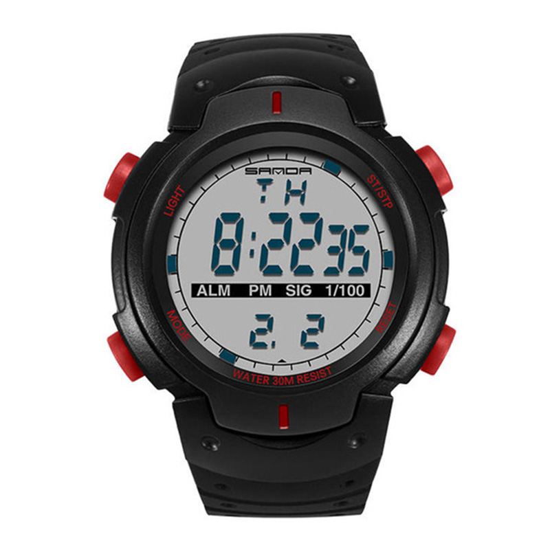 Digital Watch Luminous Motion Timing Stopur Kalender Alarm Watch Outdoor Sports Watch