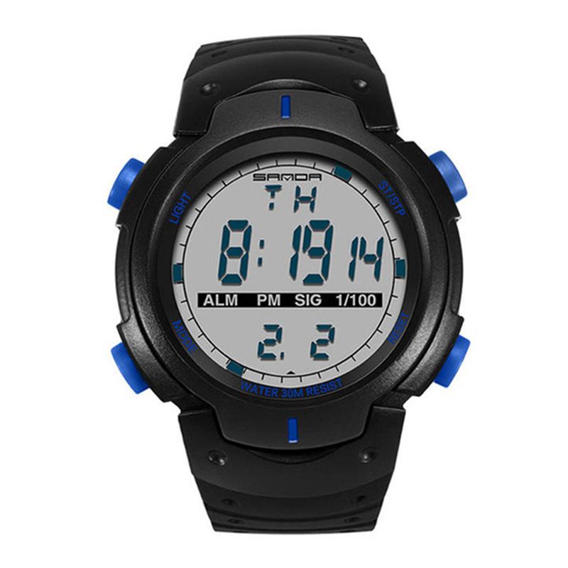 Digital Watch Luminous Motion Timing Stopur Kalender Alarm Watch Outdoor Sports Watch