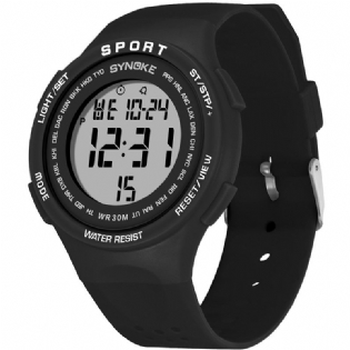 El Display Silikone Strap Sport Watch 3atm Vandtæt Alarm Student Digital Watch