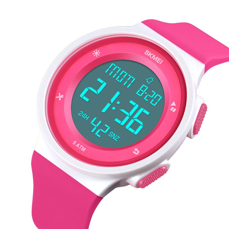 Mode Silikone Vandtæt Led Outdoor Sport Digital Watch