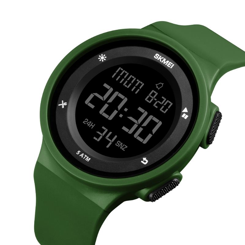 Mode Silikone Vandtæt Led Outdoor Sport Digital Watch