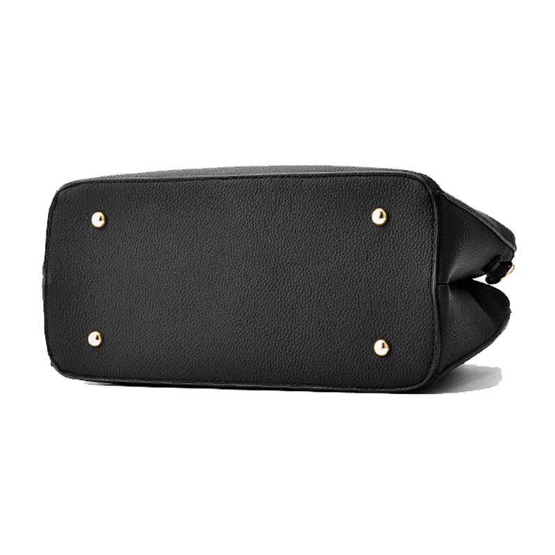 2 Hovedlommer Kvinder Pu Læder Casual Håndtaske Crossbody Taske