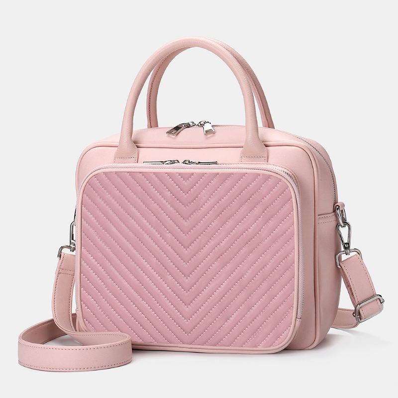 Dame Designer Stribet Bærbar Taske Crossbody Taske Håndtaske