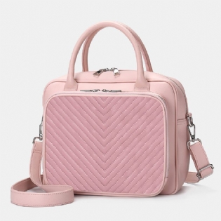 Dame Designer Stribet Bærbar Taske Crossbody Taske Håndtaske