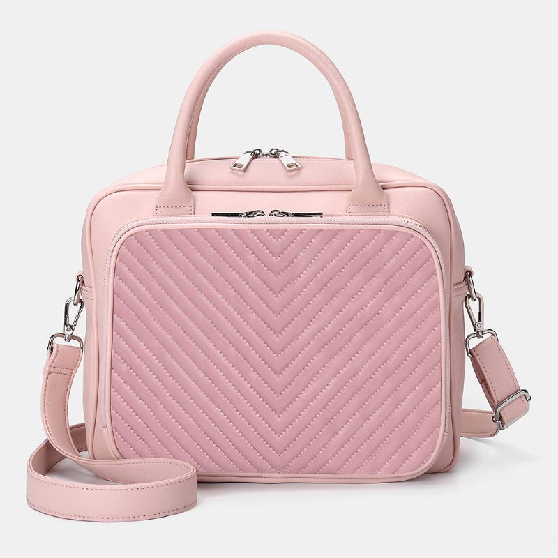 Dame Designer Stribet Bærbar Taske Crossbody Taske Håndtaske