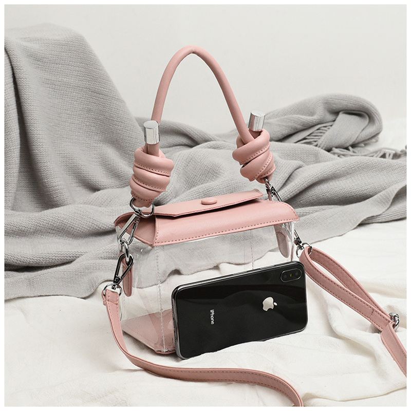 Damemode Pvc Transparent Crossbody Bag Skuldertaske