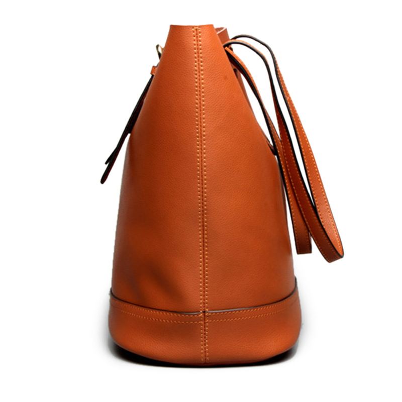 Kvinder Ægte Læder Håndtaske High End Tote Bag Bucket Bag