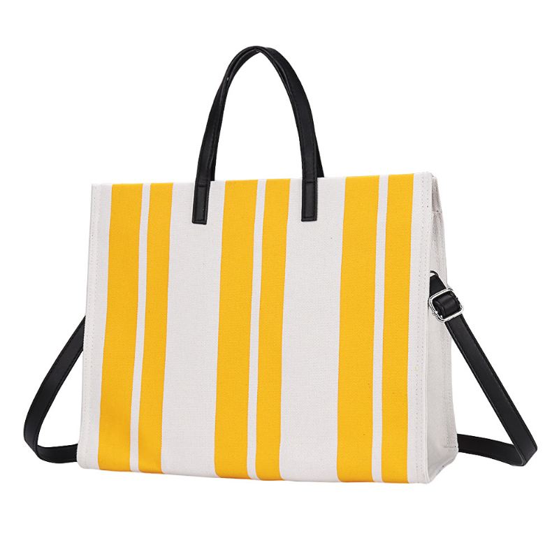 Kvinder Canvas Leisure Tote Bag Håndtaske Crossbody Bag