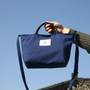 Kvinder Canvas Solid Casual Kvinder Shopping Bag Håndtaske Daily Bag