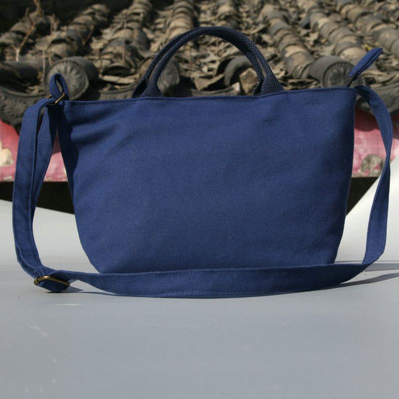 Kvinder Canvas Solid Casual Kvinder Shopping Bag Håndtaske Daily Bag