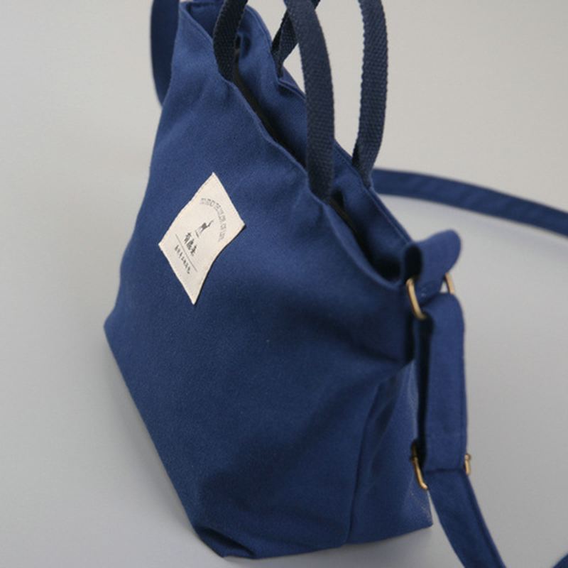 Kvinder Canvas Solid Casual Kvinder Shopping Bag Håndtaske Daily Bag