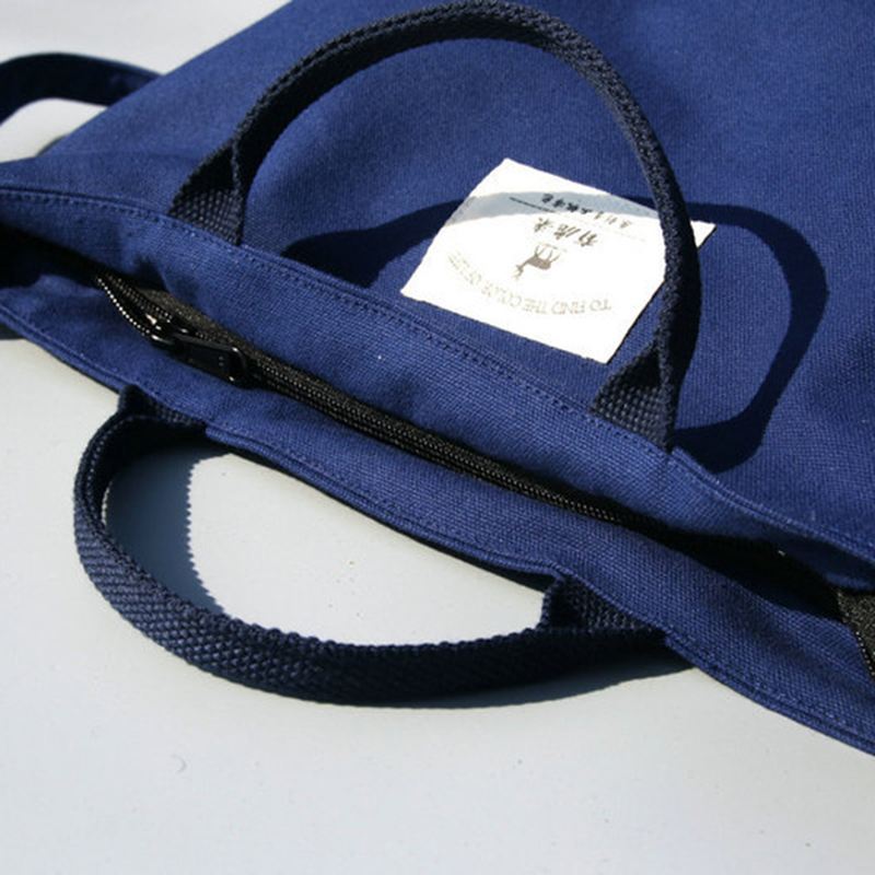 Kvinder Canvas Solid Casual Kvinder Shopping Bag Håndtaske Daily Bag