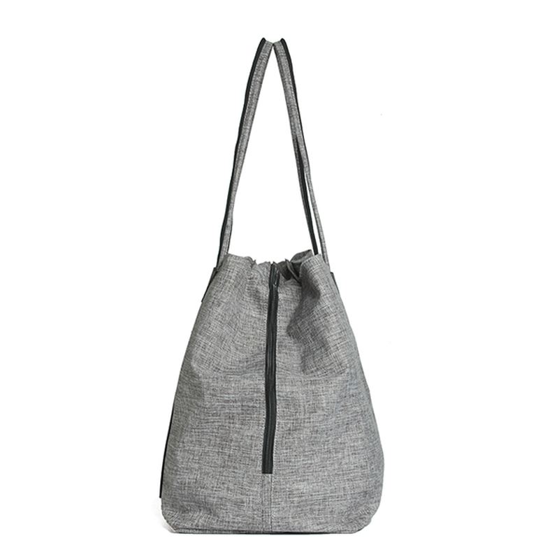 Kvinder Canvas Vintage 3 Hovedlommer Casual Håndtaske