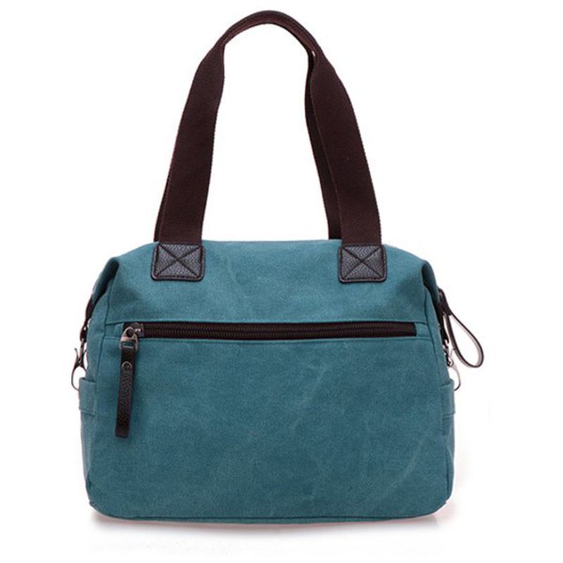 Kvinder Mænd Canvas Multi Pocket Håndtasker Casual Pillow Skulder Crossbody Tasker