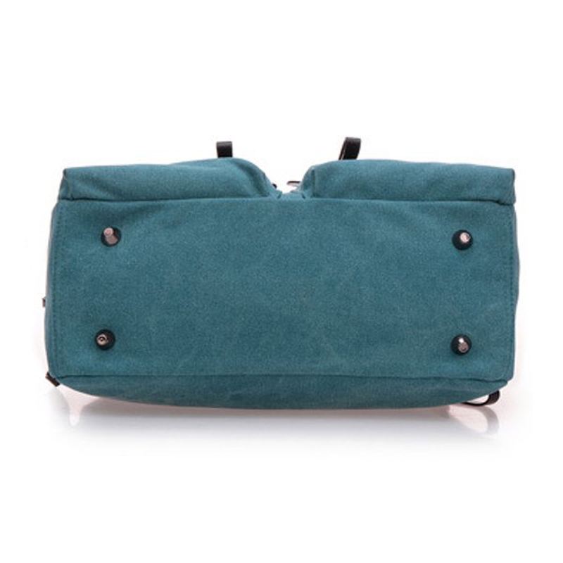 Kvinder Mænd Canvas Multi Pocket Håndtasker Casual Pillow Skulder Crossbody Tasker