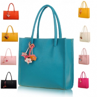 Kvinder Multi Colors Handbag Shopping Bag Casual Tote Bag