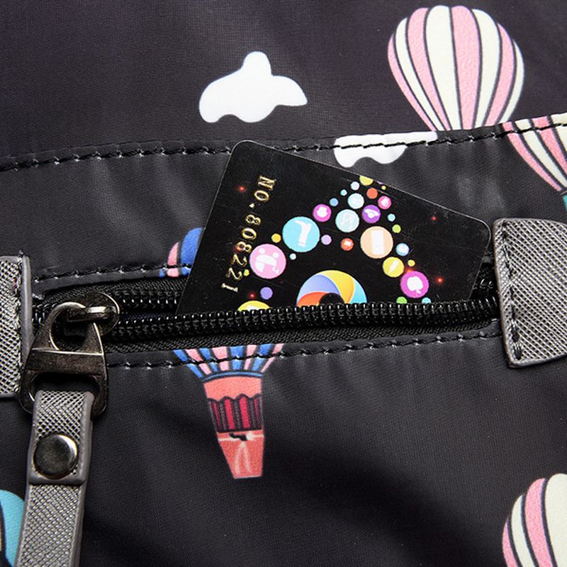 Kvinder Nylon Multi Pocket Vandtæt Letvægts Håndtaske Skulder Crossbody Taske