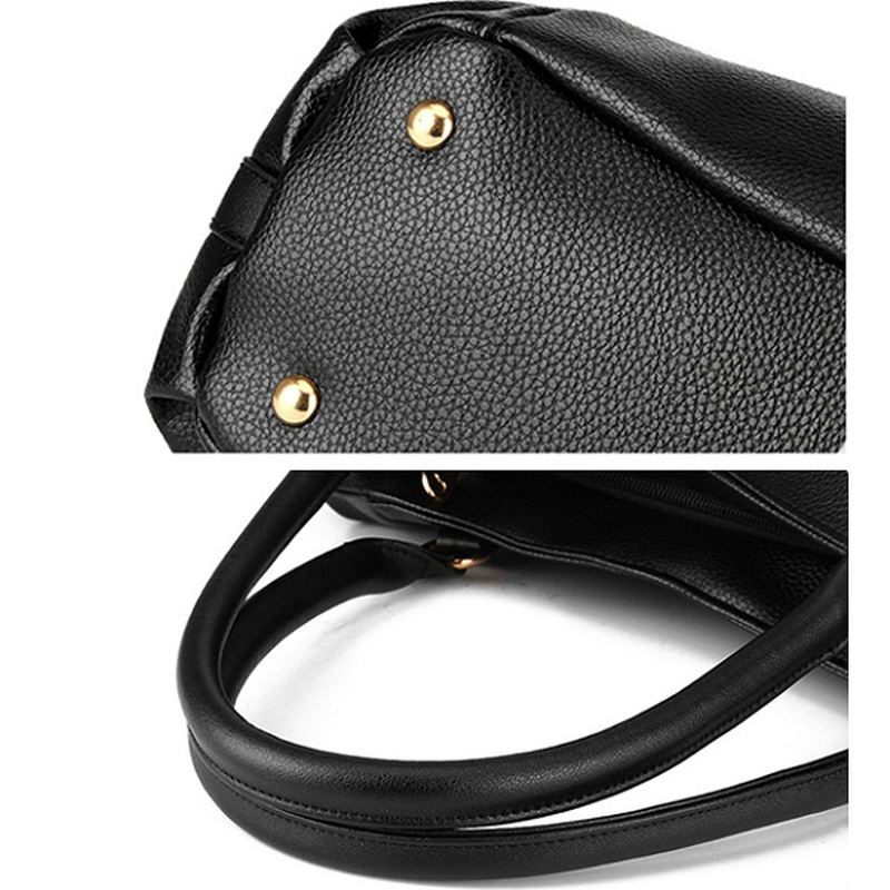 Kvinder Pu Læder Håndtaske Skuldertaske Crossbody Taske