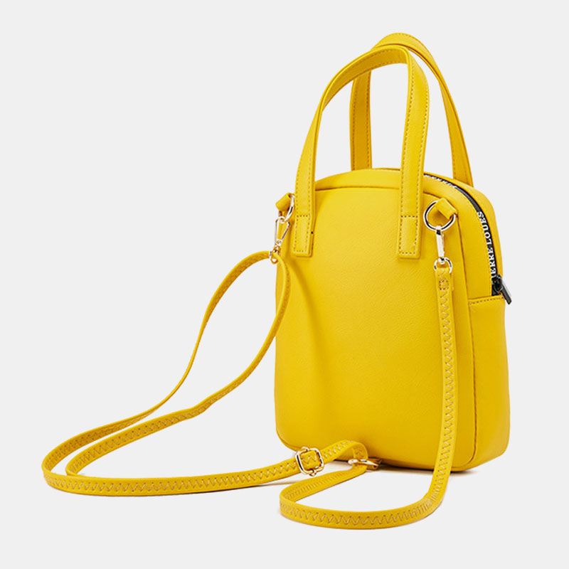 Kvinder Pure Color Lille Multifunktionel Håndtaske Crossbody-taske