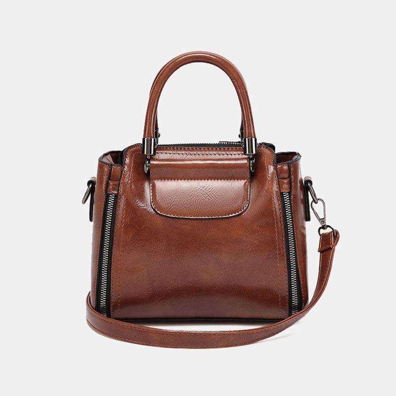 Kvinder Retro Large Capacity Crossbody Bag Håndtaske Satchel Bag