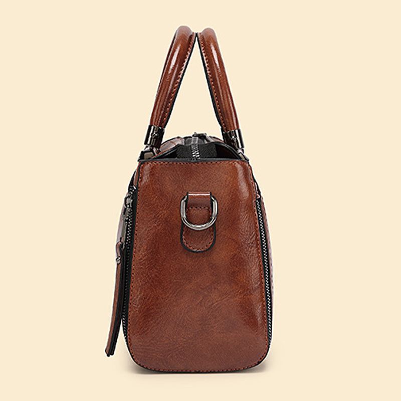 Kvinder Retro Large Capacity Crossbody Bag Håndtaske Satchel Bag